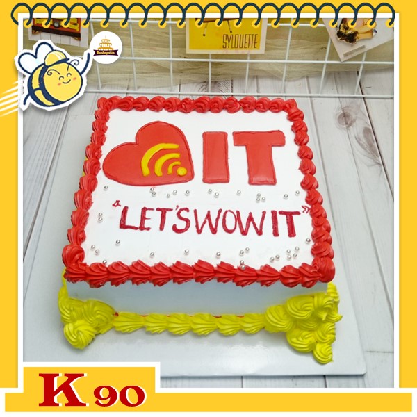 Bánh kem công ty tặng khách hàng K90