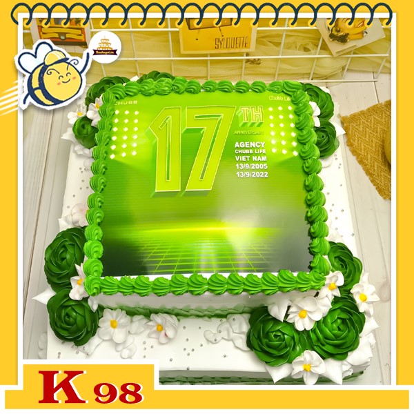 Bánh kem công ty tặng khách hàng K98