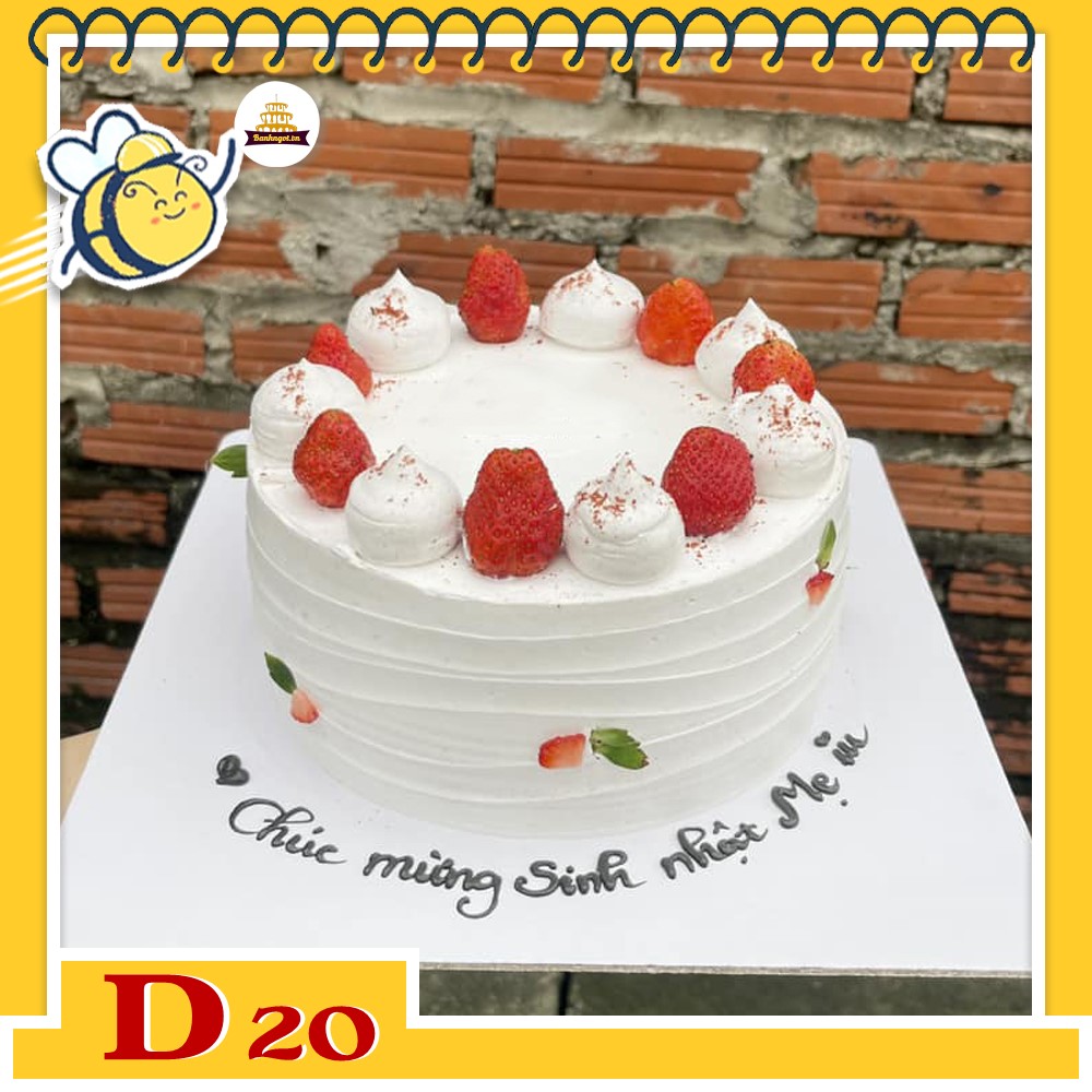 Bánh kem dâu D20