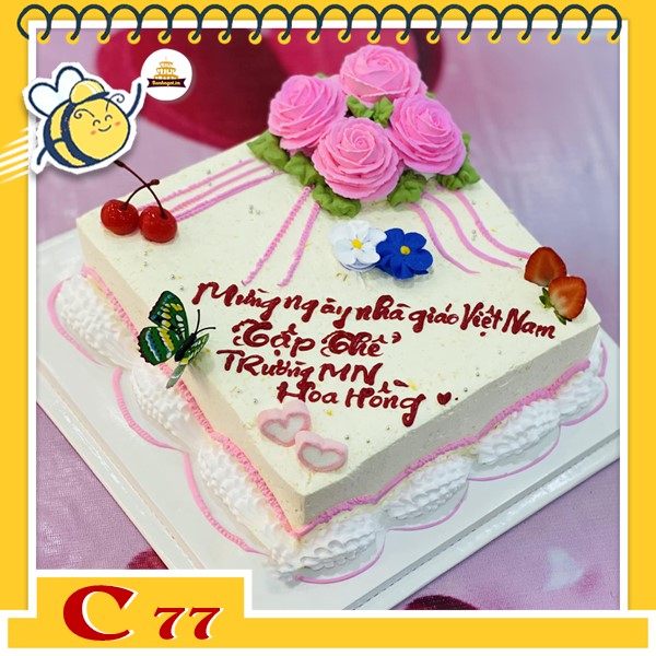 Bánh kem tặng thầy cô quà ngày nhà giáo Việt Nam 20/11 C77