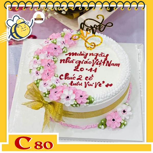 Bánh kem tặng thầy cô quà ngày nhà giáo Việt Nam 20/11 C80