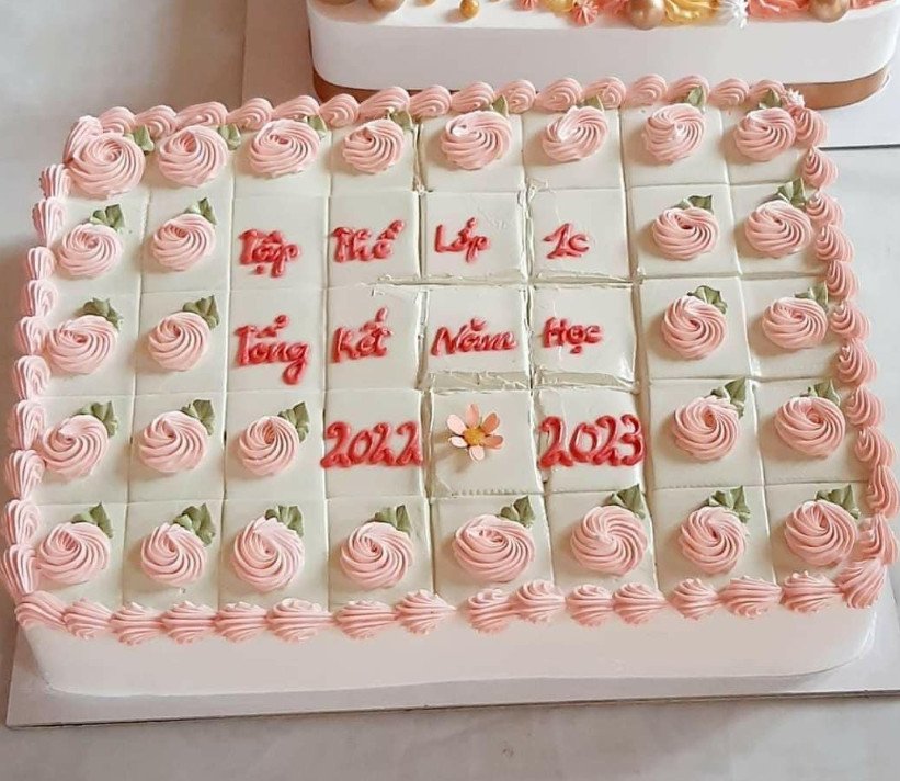 TK07 bánh kem tổng kết năm hợp lớp 1