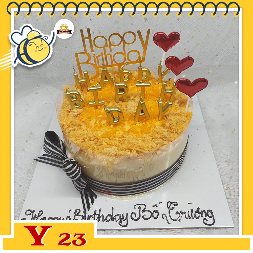 Bánh sinh nhật trứng muối Y23 bông lan trứng muối ngon