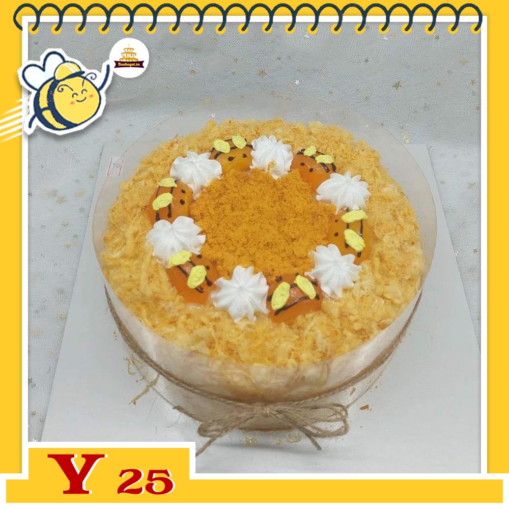 Bánh sinh nhật trứng muối Y25 bông lan trứng muối ngon