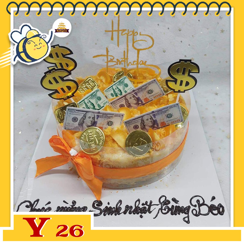 Bánh sinh nhật trứng muối Y26 bông lan trứng muối ngon