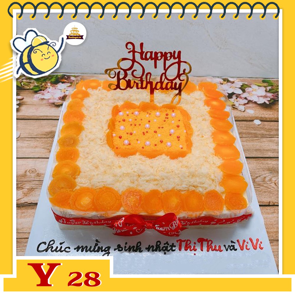 Bánh sinh nhật trứng muối Y28 bông lan trứng muối ngon