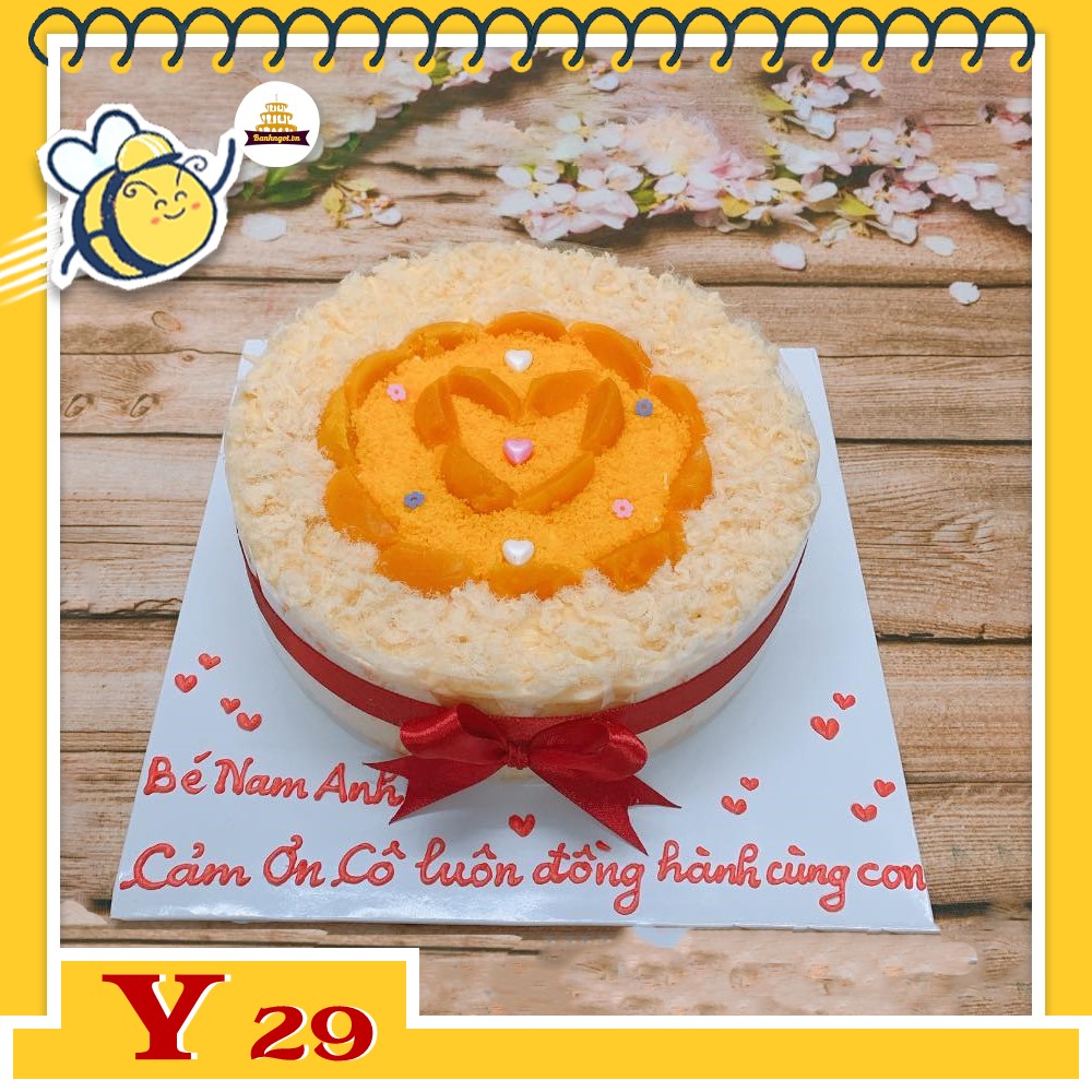 Bánh sinh nhật trứng muối Y29 bông lan trứng muối ngon