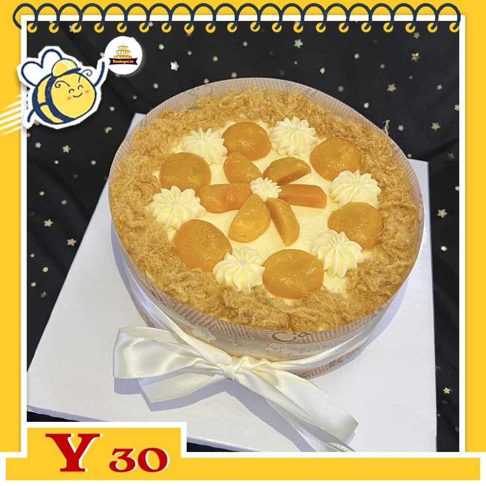 Bánh sinh nhật trứng muối Y30 bông lan trứng muối ngon