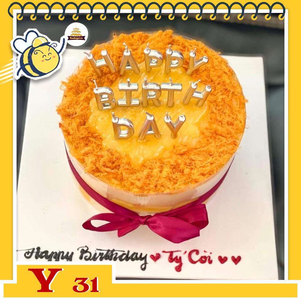 Bánh sinh nhật trứng muối Y31 bông lan trứng muối ngon
