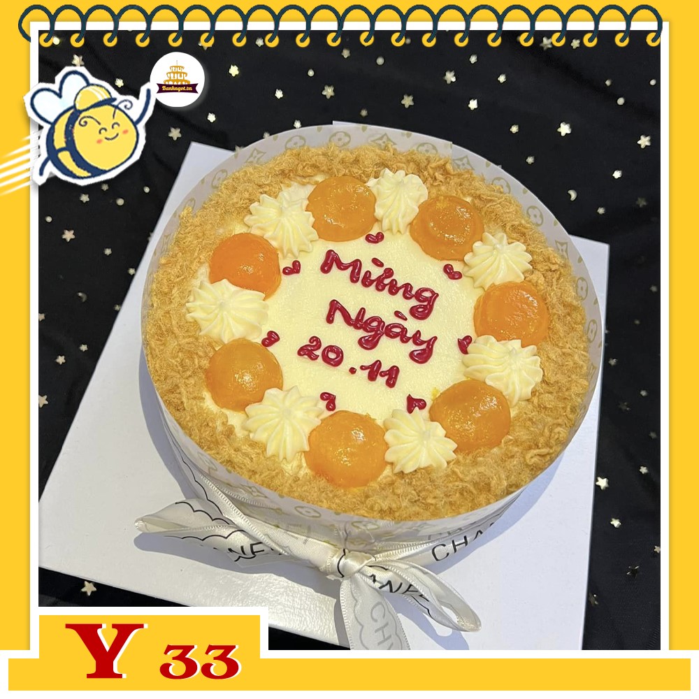 Bánh sinh nhật trứng muối Y33 bông lan trứng muối ngon