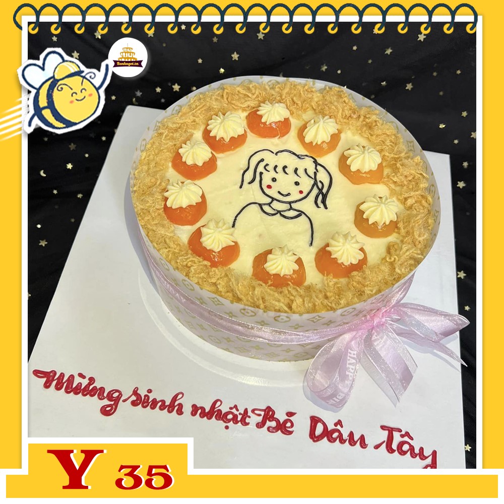 Bánh sinh nhật trứng muối Y35 bông lan trứng muối ngon