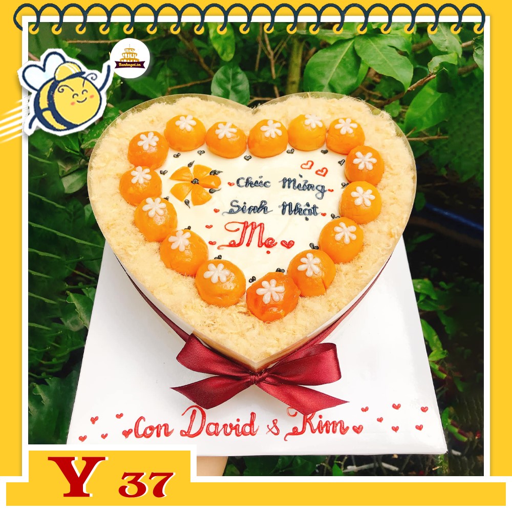 Bánh sinh nhật trứng muối Y37 bông lan trứng muối ngon