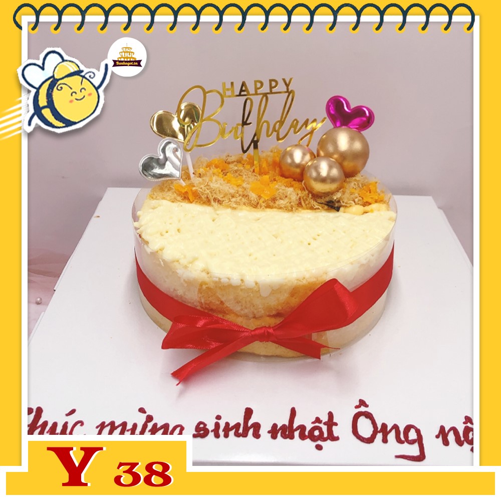 Bánh sinh nhật trứng muối Y38 bông lan trứng muối ngon