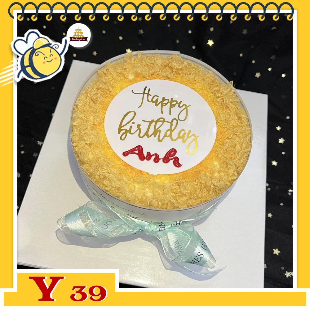 Bánh sinh nhật trứng muối Y39 bông lan trứng muối ngon