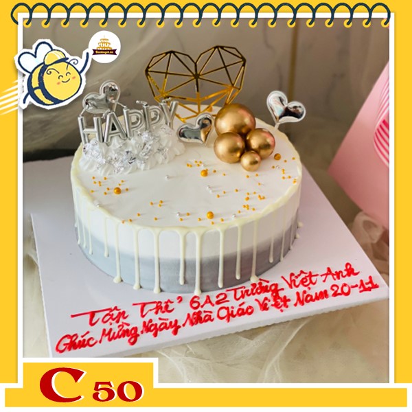 Bánh kem tặng thầy cô quà ngày nhà giáo Việt Nam 20/11 C50