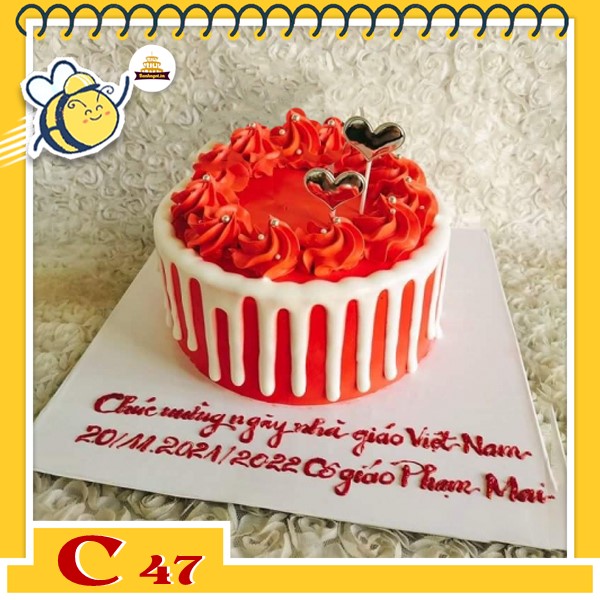 Bánh kem tặng thầy cô quà ngày nhà giáo Việt Nam 20/11 C47