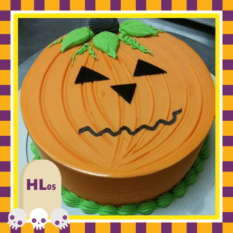 Bánh kem Bí ngô Halloween HL05