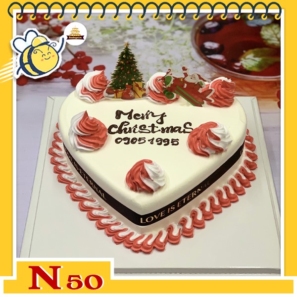 Bánh kem noel đẹp mừng giáng sinh N50
