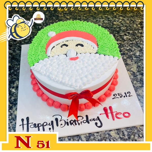 Bánh kem noel đẹp mừng giáng sinh N51