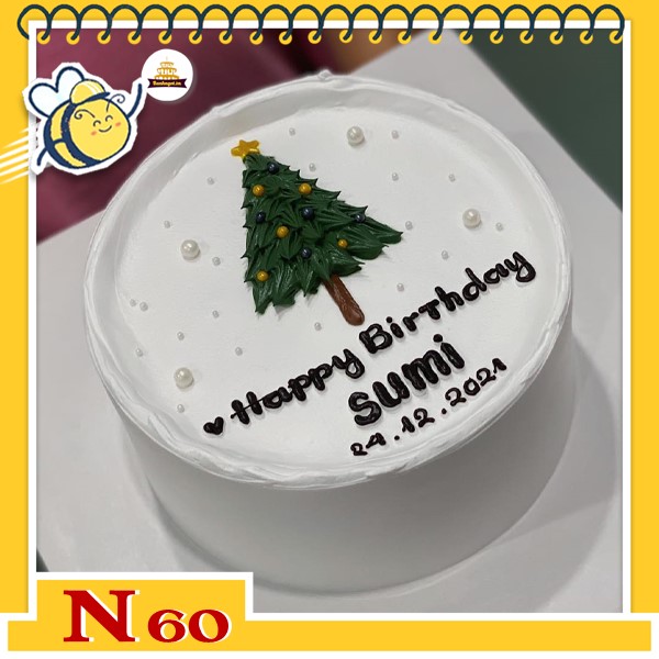 Bánh kem noel đẹp mừng giáng sinh N60