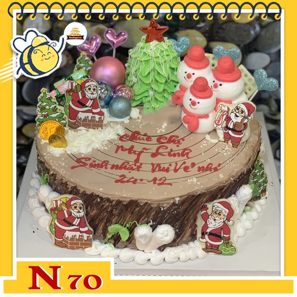 Bánh kem noel đẹp mừng giáng sinh N70