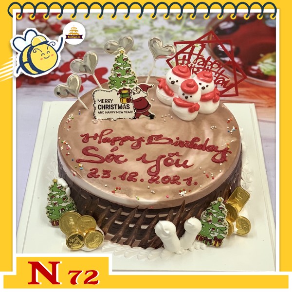 Bánh kem noel đẹp mừng giáng sinh N72