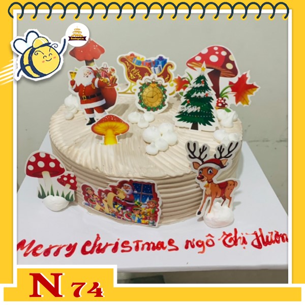 Bánh kem noel đẹp mừng giáng sinh N74