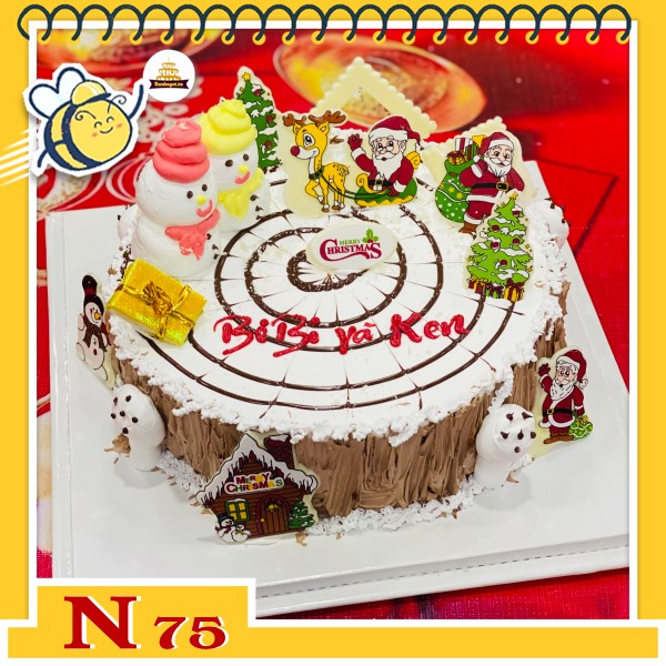 Bánh kem noel đẹp mừng giáng sinh N75