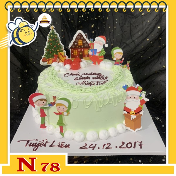 Bánh kem noel đẹp mừng giáng sinh N78