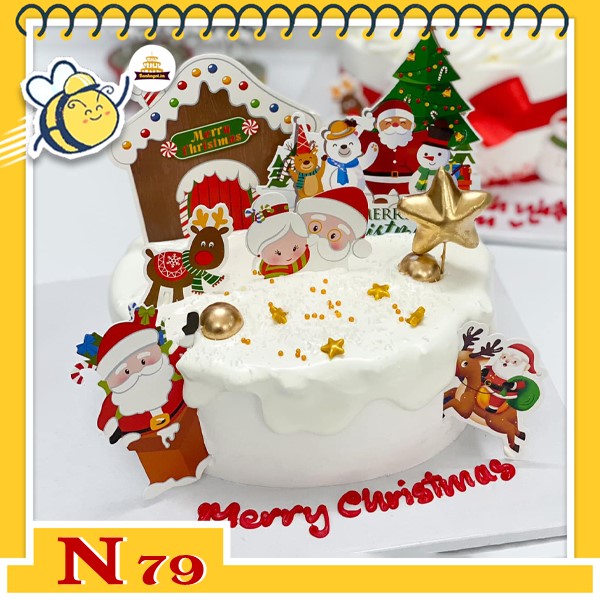 Bánh kem noel đẹp mừng giáng sinh N79
