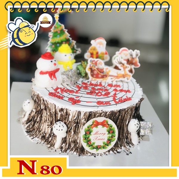 Bánh kem noel đẹp mừng giáng sinh N80