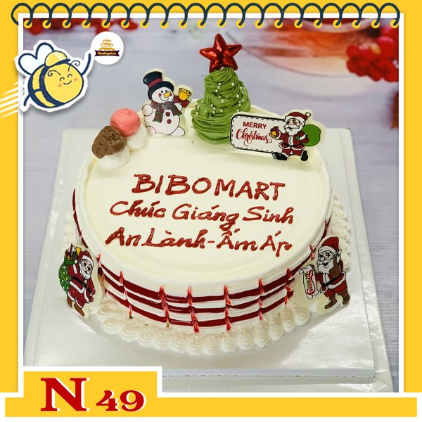 Bánh kem noel đẹp mừng giáng sinh N49