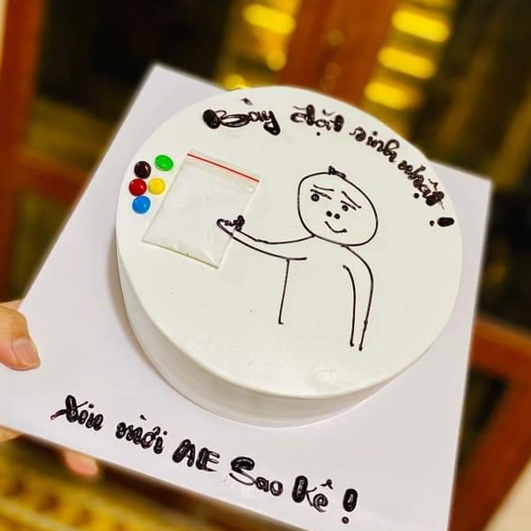 BAK4502] Bánh kem sinh nhật troll bạn thân đỉnh cao bắt trend ...