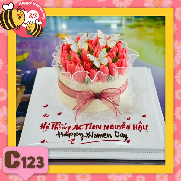 Bánh kem 8/3 quà tặng quốc tế phụ nữ C123