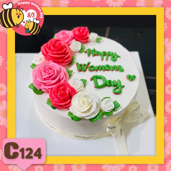 Bánh kem 8/3 quà tặng quốc tế phụ nữ C124
