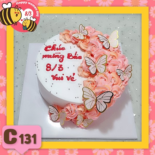 Bánh kem 8/3 quà tặng quốc tế phụ nữ C131