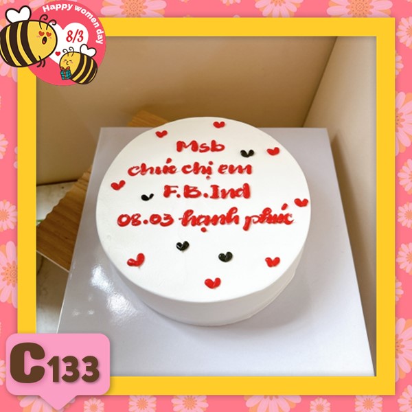 Bánh kem 8/3 quà tặng quốc tế phụ nữ C133