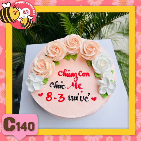 Bánh kem 8/3 quà tặng quốc tế phụ nữ C140
