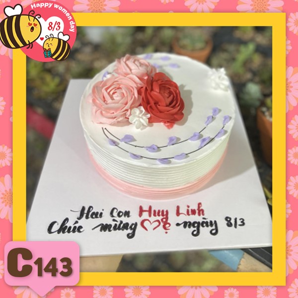 Bánh kem 8/3 quà tặng quốc tế phụ nữ C143