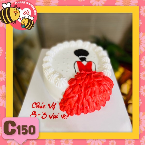 Bánh kem 8/3 quà tặng quốc tế phụ nữ C150