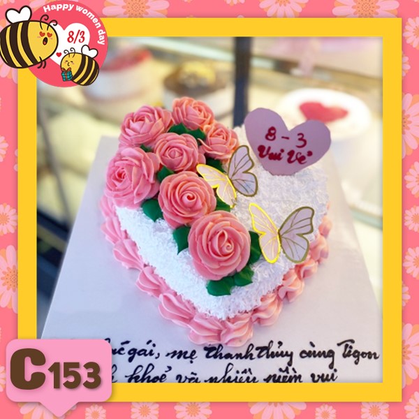 Bánh kem 8/3 quà tặng quốc tế phụ nữ C153