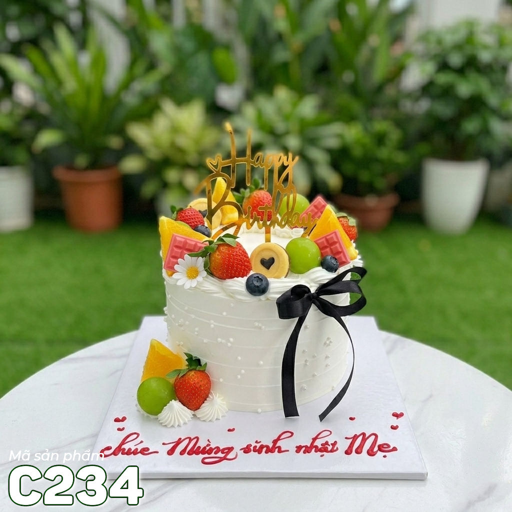 Bánh kem mini C234 mix trái cây nhiệt đới tặng mẹ yêu