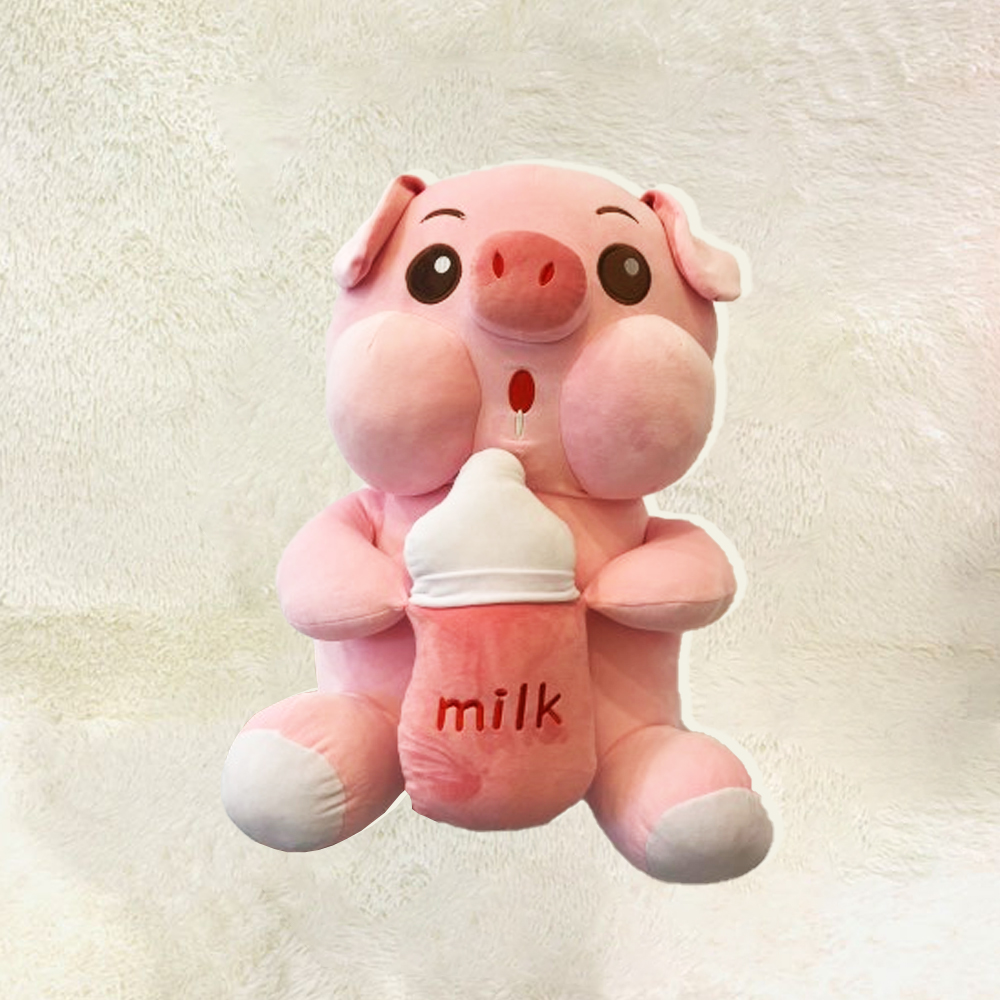 GB09 Gấu bông Heo bình sữa 50cm