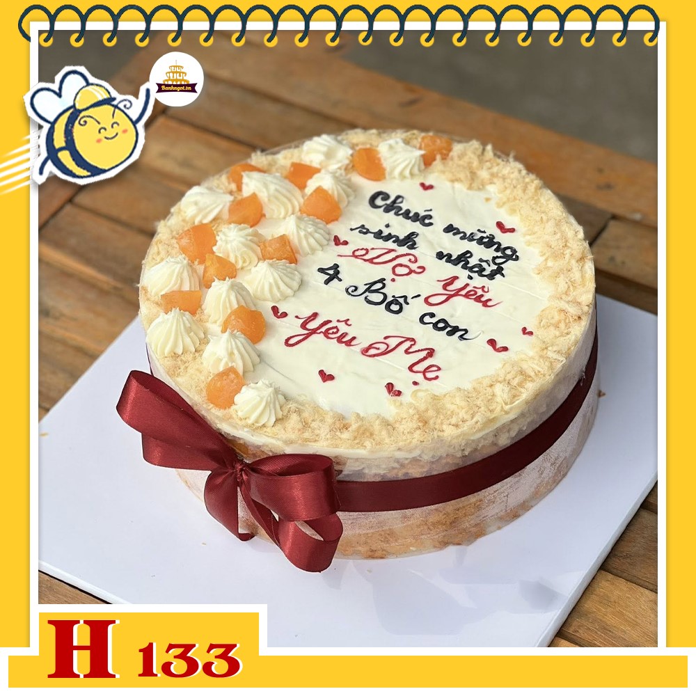 Bánh sinh nhật bông lan trứng muối H133 sáng tạo ấn tượng