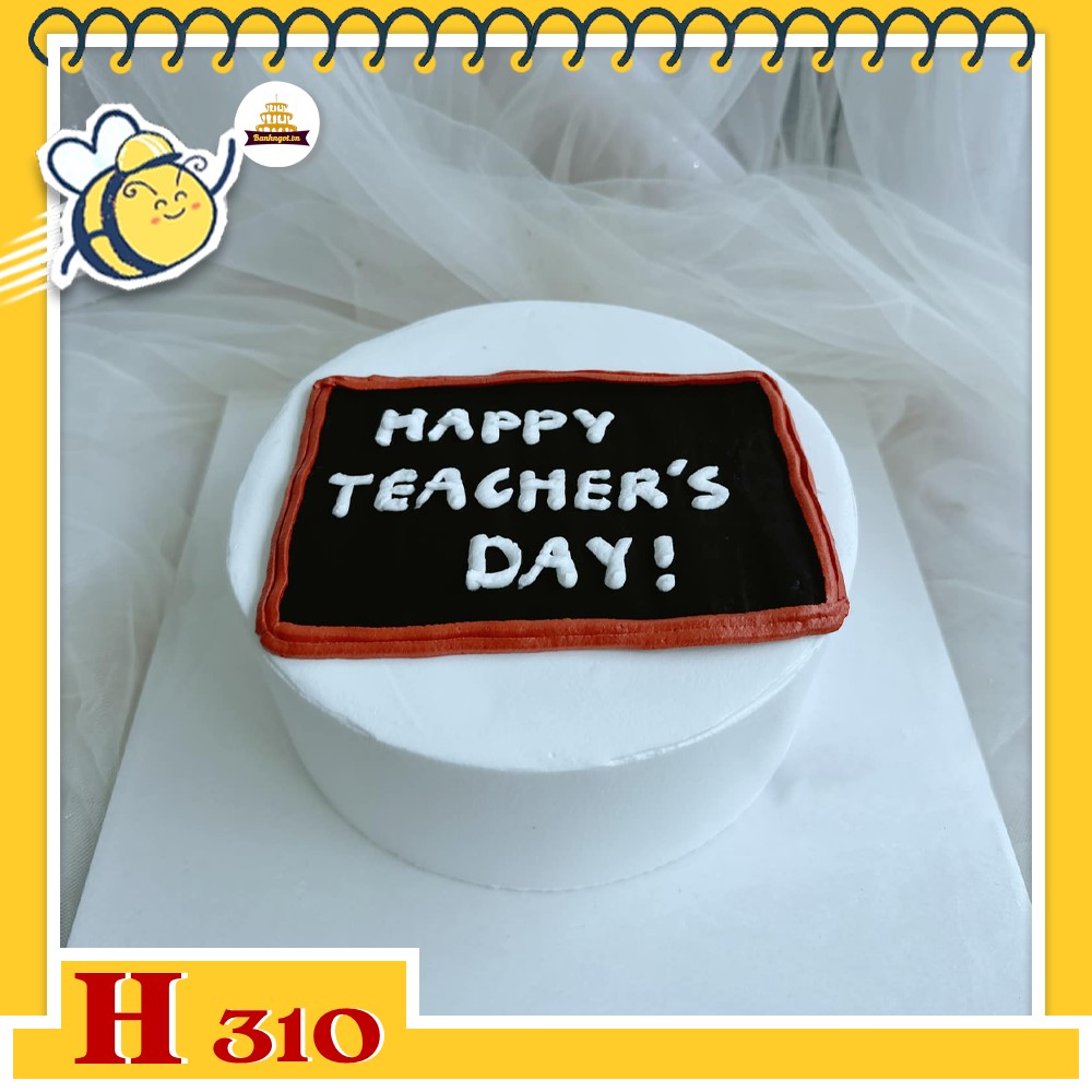Bánh kem sinh nhật H310 bảng phấn tặng thầy cô ý nghĩa