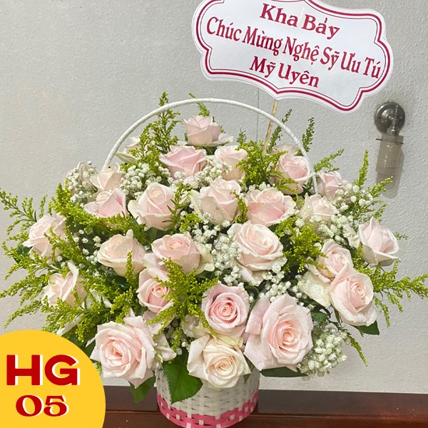 Giỏ hoa sinh nhật khai trương HG05
