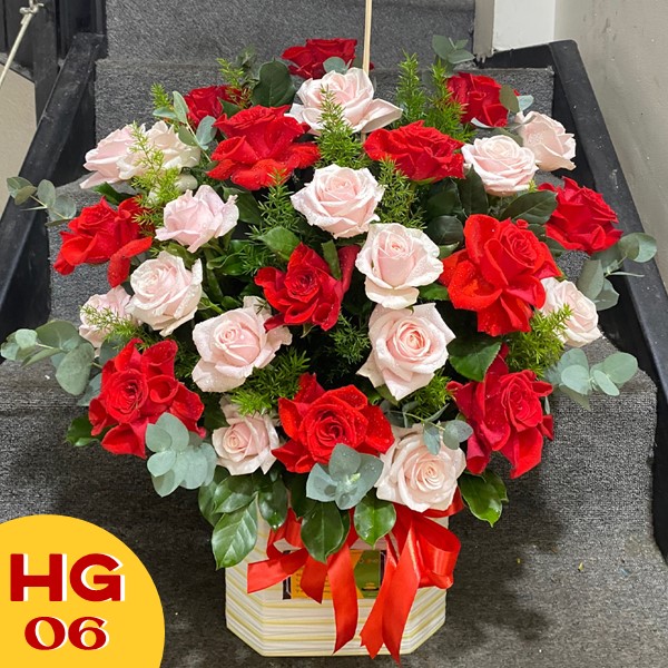 Giỏ hoa sinh nhật khai trương HG06
