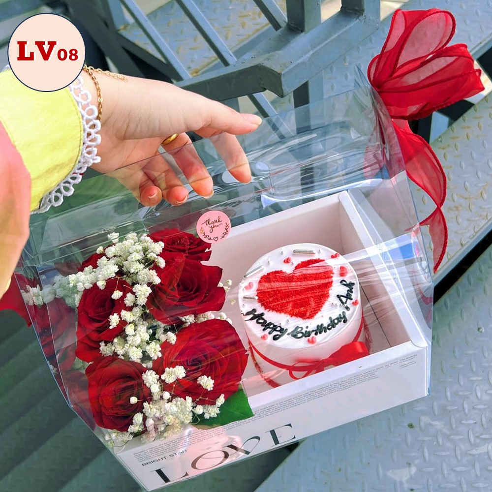 [Chỉ ship HCM] Set hoa bánh kem LV08