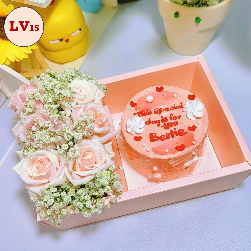 [Chỉ ship HCM] Set hoa bánh kem LV15