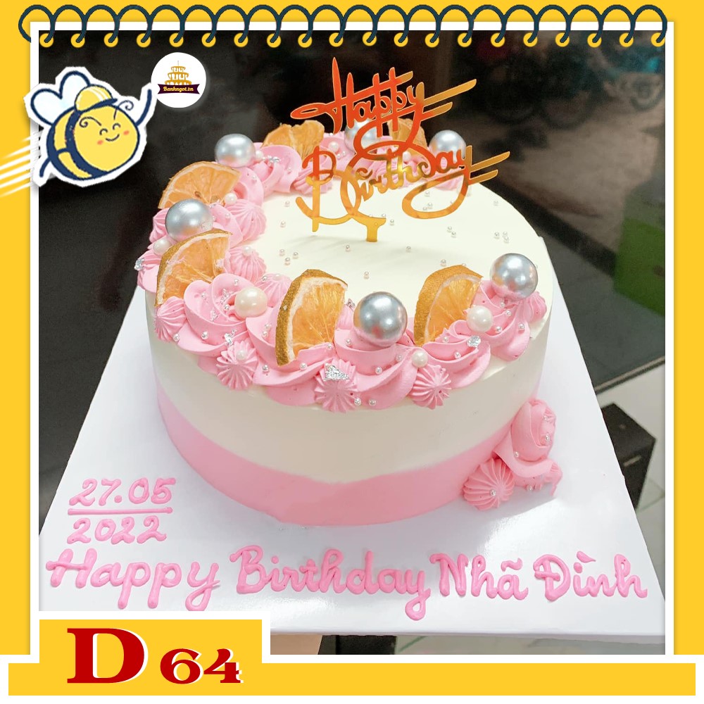 Bánh kem sinh nhật Đường Đào Cam Mộc